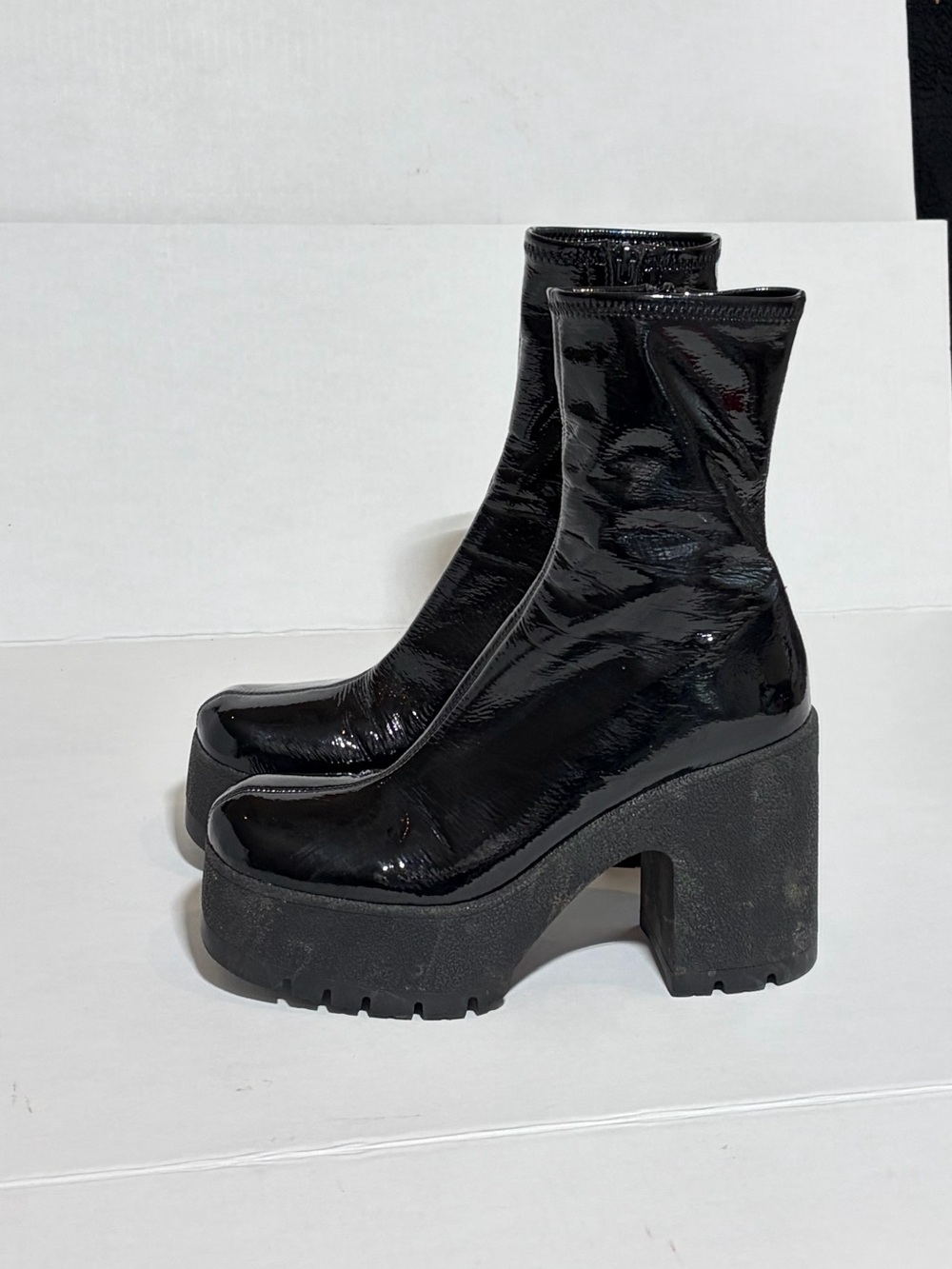 Jeffrey Campbelll Platform Square Toe Boots